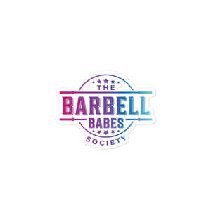 Barbell Babes Society sticker
